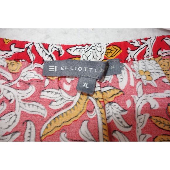 NEW Elliott Lauren Under The Tuscan Sun Gathered Tiered Maxi Dress Women's XL - Picture 6 of 9